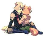  canine clothed clothing duo fox fox_mccloud hikako kissing male male/male mammal nintendo star_fox video_games wolf wolf_o&#039;donnell 