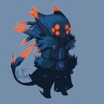  anthro armor clothed clothing cute fur helmet mammal red_eyes simple_background snarbolax solo spiral_knights standing unknown_artist video_games white_background 