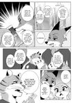  anthro canine clothing comic disney elephant feline female fox fur judy_hopps lagomorph male mammal namagakiokami nick_wilde rabbit text tiger uniform wolf zootopia 