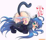  00s 1girl :3 ahoge anal animal_ears artist_name ass blue_hair blush boots butt_plug buttplug buttplug_tail cameltoe cat_ears cat_tail full_body green_eyes hard_translated heart highres izumi_konata long_hair looking_at_viewer lucky_star naughty_face object_insertion panties pussy pussy_juice royalwatts saliva see-through simple_background solo tail thigh_boots thighhighs tongue top-down_bottom-up translated uncensored underwear vibrator wet wet_clothes wet_panties 
