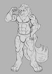  anthro arcanine bulge canine intimatewolf male mammal muscular muscular_male nintendo pok&eacute;mon video_games 
