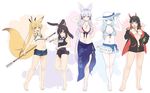  animal_ears arm_up bangs barefoot bikini bikini_skirt black_hair black_ribbon blonde_hair blue_bikini blue_eyes blue_hair blue_swimsuit blunt_bangs blush breasts bunny_ears bunny_girl bunny_tail character_name commentary_request criss-cross_halter crossed_legs denim denim_shorts dual_wielding eyebrows_visible_through_hair fang food fork frilled_bikini frills front-tie_bikini front-tie_top fruit full_body green_eyes hair_between_eyes hair_ribbon halter_top halterneck hand_up hat hips holding holding_fork hood hood_down hoodie ibarakidouji_hoozuki large_breasts lavender_hair legs_apart legs_together light_smile long_hair looking_at_viewer medium_breasts multicolored_hair multiple_girls name_tag navel o-ring o-ring_top off_shoulder oni_horns open_clothes open_hoodie open_mouth open_shorts original parted_lips pink_bikini polearm ponytail purple_eyes red_eyes red_hair ribbon sarong school_swimsuit short_shorts shorts side-tie_bikini sidelocks small_breasts smile standing standing_on_one_leg sun_hat swimsuit tail tamakagura_inari tamamo_(yagi) trident tsukune_(yagi) twintails two-tone_hair very_long_hair watermelon weapon white_background white_bikini white_hat yagi_(ningen) yukimi_(yagi) 
