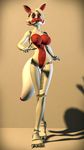  3d_(artwork) animatronic anthro blush bow breasts butt canine claws digital_media_(artwork) dragon_deep female five_nights_at_freddy&#039;s five_nights_at_freddy&#039;s_2 fox lips looking_at_viewer machine mammal mangle_(fnaf) metallic nipples nude robot solo source_filmmaker tongue video_games 
