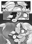  blush bound brother comic english_text equine fan_character female feral gag gagged hexuas horn mammal my_little_pony pokegirl sibling simple_background sister sketchy_skylar text unicorn 