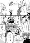  ahoge braid comic fate/apocrypha fate/grand_order fate_(series) florence_nightingale_(fate/grand_order) fujimaru_ritsuka_(female) greyscale jack_the_ripper_(fate/apocrypha) long_hair monochrome multiple_girls scar short_hair side_ponytail smile toshibo_(chitose_ryouta) translation_request 