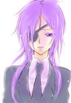  bad_id bad_pixiv_id chrome_dokuro eyepatch formal katekyo_hitman_reborn! long_hair older purple_eyes purple_hair solo suit takaya 
