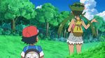  1boy 1girl animated animated_gif bounsweet mao_(pokemon) pokemon pokemon_(anime) pokemon_sm_(anime) satoshi_(pokemon) 