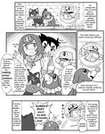  comic gouguru monochrome pokemon satoshi_(pokemon) suiren_(pokemon) translated 