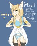  anthro canine clothed clothing crossdressing erection fennec fox genital_piercing girly humanoid_penis looking_at_viewer male mammal mishabahl model_sheet panties penis penis_piercing piercing prince_albert_piercing smile solo standing underwear 