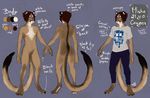  anthro clothed clothing cougar feline fur hair looking_at_viewer male mammal mishabahl model_sheet nude smile solo standing 