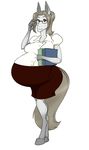  anthro belly big_belly book brown_eyes clothing equine eyewear glasses hair horse mammal pregnant riddleaugust solo 