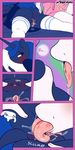  anal anus bed butt clothing comic dialogue english_text friendship_is_magic legwear my_little_pony oral pillow princess_celestia_(mlp) princess_luna_(mlp) pussy_juice rimming robe saliva sex spreading spunkubus stockings text tongue tongue_out 