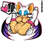  anthro anus bat big_breasts blush breasts female half-closed_eyes mammal nipples nude pussy rouge_the_bat smile solo sonic_(series) sweethellgirl video_games wings 