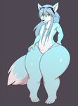  aero big_(disambiguation) blue_fox butt canine chest_tuft eyewear fox front_view full_view fur goggles invalid_tag mammal slightly_chubby thick_thighs tuft wastedtime wide_hips 