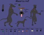  anthro black_nose canine clothing dog eyewear green_eyes greyhound male mammal mearcu model_sheet open_mouth solo text tongue tongue_out 