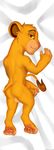  anthro anthrofied backsack balls barefoot bedroom_eyes butt cub dakimakura_design disney feline half-closed_eyes lion looking_at_viewer looking_back lying male mammal nude on_front pawpads perineum seductive seyrmo simba solo the_lion_king toe_curl young 