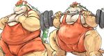  2017 anthro bowser clothing koopa kotobuki male mario_bros muscular nintendo obese overweight scalie simple_background slit solo video_games white_background 