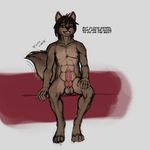  2017 anthro canine male mammal penis scar seff sketch twokinds wolf zen_(twokinds) 
