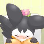  alacarte ambiguous_gender anal bathroom blush emolga eyes_closed feces feral messy nintendo nipple_piercing nipples oral piercing pok&eacute;mon rimming scat sex toilet video_games 