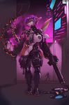  2017 abs android anthro breasts clothing female fin fish gun invalid_tag laser machine marine navel nipple_piercing nipples piercing ranged_weapon rifle robot robotic_reveal shark solo talynn teeth torn_clothing weapon 