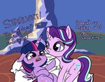  2017 blush dialogue duo duop-qoub english_text equine feathered_wings feathers female feral friendship_is_magic hair horn mammal multicolored_hair my_little_pony pillow purple_eyes purple_feathers starlight_glimmer_(mlp) text tjpones twilight_sparkle_(mlp) unicorn winged_unicorn wings 