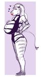  &lt;3 anthro big_breasts breasts clothed clothing equine female huge_breasts mammal shishikasama sketch skimpy smile solo standing swimsuit thick_thighs zebra 