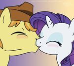  braeburn_(mlp) cosmicwaltz digital_media_(artwork) duo earth_pony equine eyes_closed female feral friendship_is_magic horn horse kissing male male/female mammal my_little_pony pony rarity_(mlp) unicorn 