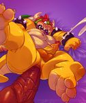  anal anal_penetration anthro balls bowser cum cum_while_penetrated cumshot disembodied_penis duo ejaculation erection guffaw humanoid_penis knot koopa long_penis male male/male mario_bros nintendo nipples orgasm overweight penetration penis scalie sex vein veiny_penis video_games 