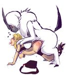  absol bestiality big_dom_small_sub breasts clothed clothing duo erection female feral human human_on_feral interspecies male male/female mammal nintendo pants_down partially_clothed pok&eacute;mon sex shishikasama size_difference sketch tongue tongue_out video_games 