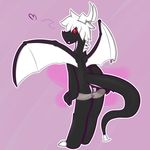  &lt;3 2017 anthro butt clothing draggysden dragon looking_back male red_eyes relight simple_background teasing underwear underwear_down wings 