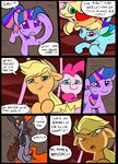  applejack_(mlp) comic crown cutie_mark earth_pony equine feral fluttershy_(mlp) friendship_is_magic group hair horn horse mammal metal_(artist) my_little_pony pinkie_pie_(mlp) pony rainbow_dash_(mlp) scratches spikes tears twilight_sparkle_(mlp) unicorn wraps 