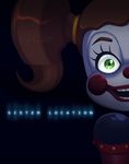  2016 animatronic baby_(fnafsl) digital_media_(artwork) english_text five_nights_at_freddy&#039;s furipa93 glowing hair humanoid machine mammal not_furry robot simple_background sister_location smile text video_games 