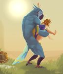  anal anal_penetration breath_of_the_wild duo humanoid hylian kass_(zelda) link male male/male nintendo penetration rito the_legend_of_zelda twang video_games 