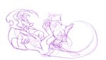  abdominal_bulge claws clitoral_hood dragon dragon_eye female feral horn invalid_color juno knot lurkingpig lying male male/female on_back penetration piercing pussy scales sergal sketch smile straddling vaginal vaginal_penetration vestibulum 