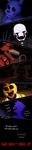  2016 animatronic avian bear bird bonnie_(fnaf) canine chica_(fnaf) chicken digital_media_(artwork) english_text eye_patch eyewear five_nights_at_freddy&#039;s five_nights_at_freddy&#039;s_2 fox foxy_(fnaf) freddy_(fnaf) furipa93 glowing glowing_eyes hook lagomorph machine mammal marionette_(fnaf) purple_man_(fnaf) rabbit robot simple_background text video_games 