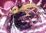  blonde_hair dance_in_the_vampire_bund fang full_moon hisahiko long_hair mina_tepes moon red_eyes solo twintails 
