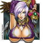  1girl breasts isabella_valentine large_breasts looking_at_viewer nixminor solo soul_calibur sword whip 
