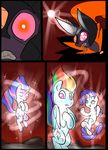 cloak clothing comic crown cutie_mark drooling equine floating friendship_is_magic gem glowing glowing_eyes group hair horn mammal metal_(artist) my_little_pony pegasus rainbow_dash_(mlp) rarity_(mlp) saliva scratches sparkles twilight_sparkle_(mlp) unicorn wings 