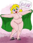  breasts english_text female jpp mammal nude pig porcine slightly_chubby sylvia text towel 