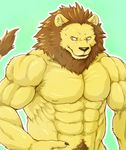  abs anthro biceps digital_media_(artwork) feline fur lion male mammal muscular muscular_male pecs wildheit 