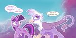  2017 avian blush dilarus duo equine female friendship_is_magic gilda_(mlp) gryphon horn innuendo mammal my_little_pony twilight_sparkle_(mlp) winged_unicorn wings 