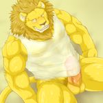  abs anthro biceps clothing digital_media_(artwork) feline fur lion male mammal muscular muscular_male pecs wildheit 