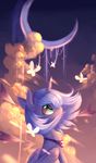  blue_eyes blue_feathers blue_hair equine feathered_wings feathers female feral friendship_is_magic gianghanez2880 hair horn mammal moon my_little_pony princess_luna_(mlp) solo winged_unicorn wings 