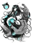  alternate_costume bad_id bad_twitter_id black_hair black_rock_shooter black_rock_shooter_(character) blue_eyes bxr hair_over_one_eye horns kantai_collection long_hair looking_at_viewer midriff over_shoulder shinkaisei-kan sword sword_over_shoulder teeth tongue twintails weapon weapon_over_shoulder 