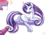  2017 anatomically_correct anatomically_correct_pussy animal_genitalia animal_pussy anus blood blue_eyes blush butt cutie_mark dock duo equine equine_pussy eyeshadow female feral friendship_is_magic hair hooves horn long_hair makeup male mammal multicolored_hair my_little_pony nosebleed open_mouth penis pussy rarity_(mlp) simple_background solo_focus spread_legs spreading underhoof unicorn vavacung white_background 