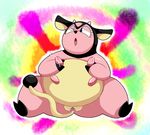  bovine breast_milking cattle clitoris female lactating mammal milk miltank missdetrop nintendo one_eye_closed open_mouth pok&eacute;mon pussy pussy_juice sitting solo spread_legs spreading teats udders video_games 