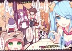  ahri animal_ears annie_hastur armor beancurd blush_stickers braid breasts bunny_ears bunnysuit champagne_bottle chinese cleavage commentary_request cup drinking_glass earrings emilia_leblanc eyes_visible_through_hair food fox_ears fox_tail french_braid hair_ornament headband headgear jewelry korean_clothes lamp league_of_legends leona_(league_of_legends) long_hair medium_breasts morgana multiple_girls navel pleated_skirt skirt smile sona_buvelle staff star star_earrings star_hair_ornament tail translated turkey_(food) twintails wings wrist_guards 