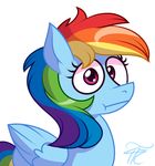  equine female friendship_is_magic hair looking_at_viewer mammal multicolored_hair my_little_pony pegasus rainbow_dash_(mlp) reaction_image simple_background solo white_background wide_eyed wildberry-poptart wings 