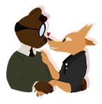  angus_(nitw) apolloslyres bear canine fox gregg_(nitw) male male/male mammal night_in_the_woods 