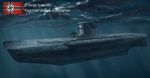  gun kriegsmarine military military_vehicle nazi_war_ensign no_humans original ship submarine swastika underwater warship watercraft weapon world_war_ii 